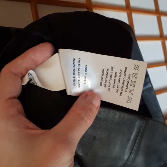 Jeanswest black genuine leather Skirt Size 14 - Picture 3 of 12